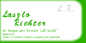 laszlo richter business card